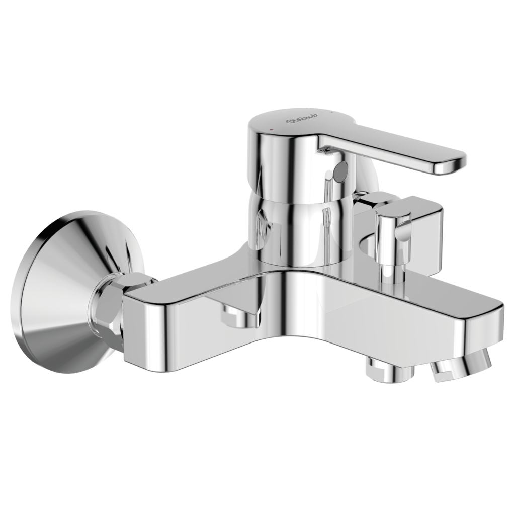 Exposed bath & shower mixer without accessories Chrome
