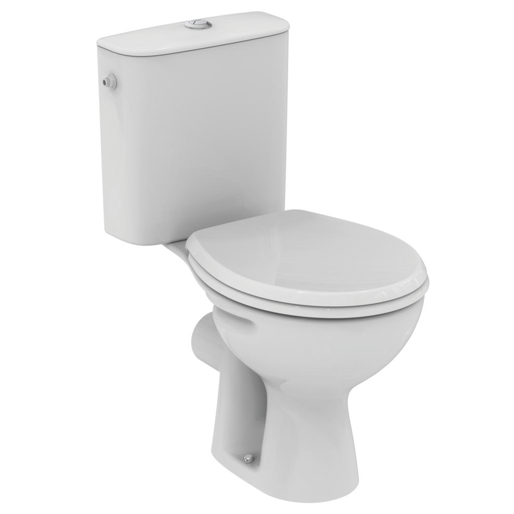 Floor standing close coupled WC combination Euro White