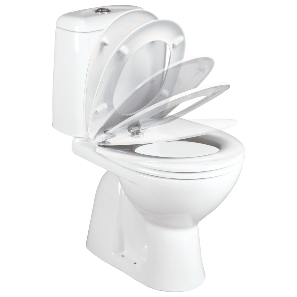 Floor standing close coupled WC combination Elegance Euro White